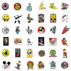 100 PCS Cool Stickers Pack,Vinyl Waterproof Stickers for Water Bottles Skateboar