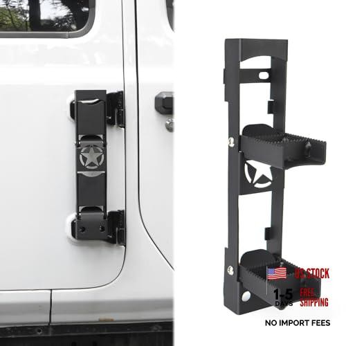 Door Hinge Step Aluminum Alloy Folding Foot Peg for 2018-2026 Jeep Wrangler JL