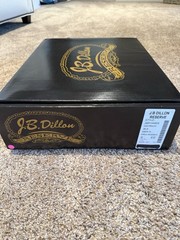 J.B. Dillon Reserve Ostrich Black Men’s Western Boots Size 9EE