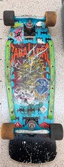Powell Peralta 1987 Skateboard Steve Caballero Dragon & Bats Tracker Trucks Vtg.