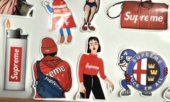 31 New Old Stock Supreme Vintage Sticker Lot Rolex Misfits Nike Jordon Star Wars