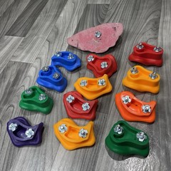 Rock Climbing Holds Lot of 13 Foothold Gym Hand Holds Fitness Sport