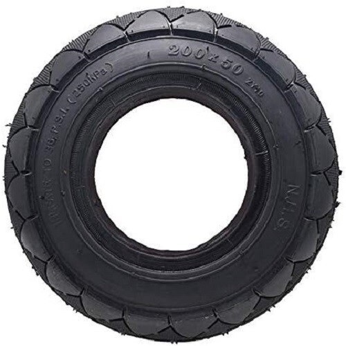 200X50（8X2）Scooter Tubeless Solid No Flats Tire for Razor 200 X 50 (8 X 2) E100