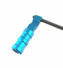 Ruger 1022 10/22 Extended Grooved Round Handle Aluminum Blue Anodized