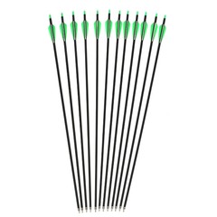 12Pack 30-inch SP500 Archery Carbon Arrows Hunting For Compound & Recurve Bow US