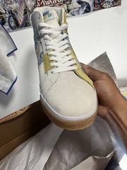 Nike SB Blazer Mid Skateboarding Shoes US 15 Medium D Multicolor Gum Sole