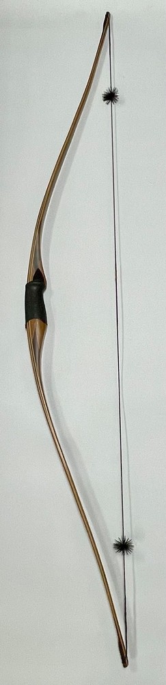 Stewart’s Handmade Longbow Recurve 42#@26″ Osage, Bamboo, Cocobolo, Curly Maple,
