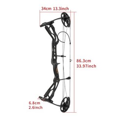 0-70lbs Compound Bow Kit Let-off 80% Arcehry Bow Hunting Shooting Target RH