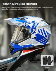 Ilm Youth Dirt Bike Helmets Kids Atv Motocross Bmx Off Road Motorbike Visor