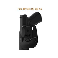 G19 Holster, OWB Paddle Holster for Glock 19 19X 44 45 Gen 1 2 3 4 5, Glock 2…