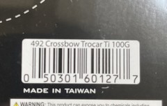Muzzy Crossbow Trocar 3- Blade TI 100 Grain Vertical Bow 1 1/4” Cut