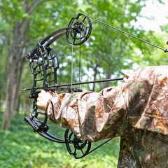 Compound Bow Set Steel Ball Arrows Dual-use 30-60lbs Archery Hunting Fishing