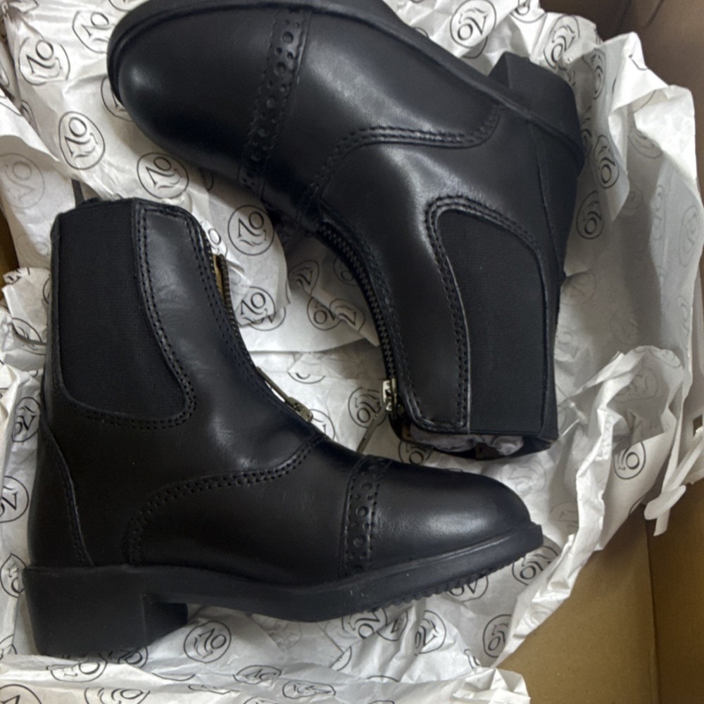 Ovation Sport Rider Paddock Boots Black Unisex US kids Size 11 riding boots NEW