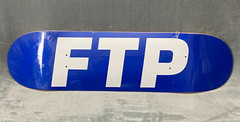FTP Royal Blue Logo Deck 8.375 Graphic Streetwear Collab Skateboard New