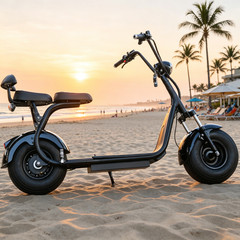 max speed 33MPH Harley 18 Inch fat tire electric scooter 3000W Powerful motor