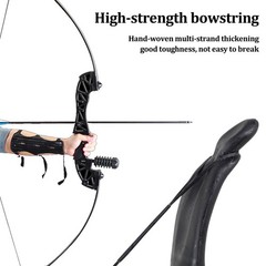 Archery 53» Takedown Recurve Bow Set For RH Adult Beginner Hunting Target 40lbs