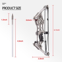 MINI Archery Compound Bow Type with 12 Arrows for Hunting Shoot Target Practise