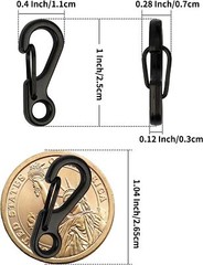 10-30X Mini SF Aluminum Spring Carabiner Clip Keychain Outdoor Snap Camping Hook