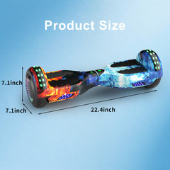 Commugo Hoverboard Off Road Self Balancing Scooter w/ Bluetooth Speakers UL 2272