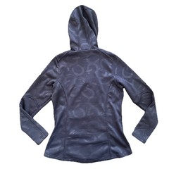 Kerrits Jacket Womens Medium Blue Hooded ull Zip Riding Equestrian Fleece Lined