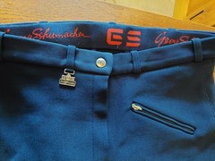 Breeches Full Seat Schumacher Ladies Sz 44 Horse Made in W Germany Navy GL