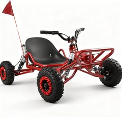 Electric Go Kart 2000W Motor Go Kart Premium Steel Tubular Frame 3 Speed 30MPH