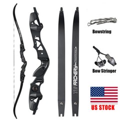 62″ Archery ILF Recurve Bow 25-60lbs for Adult Hunting & Competition Athletic