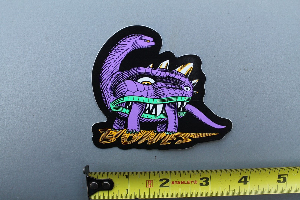 Bones Skateboards Dinosaur Purple Powell Peralta OG Z83A Skateboarding STICKER