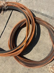 2 Two USED COWBOY ROPES LARIAT From Oklahoma Cattle Ranch Classic 35′ 3/8″ HM