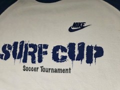 Rare Nike Surf Club Soccer Tournament Henley Sweatshirt Mens Size Medium M