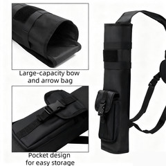 Lightweight Archery Back Arrow Quiver Dual Use Foldable Compact Hip Arrows Bag