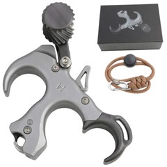 Archery Compound Bow Release Aids 3 Finger Thumb Trigger AdjustableTarget Hunt