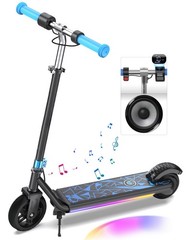 Gyroor H30MAX 150W 10mph Speed Kids Electric Scooter For 6-12 Years Old-Blue