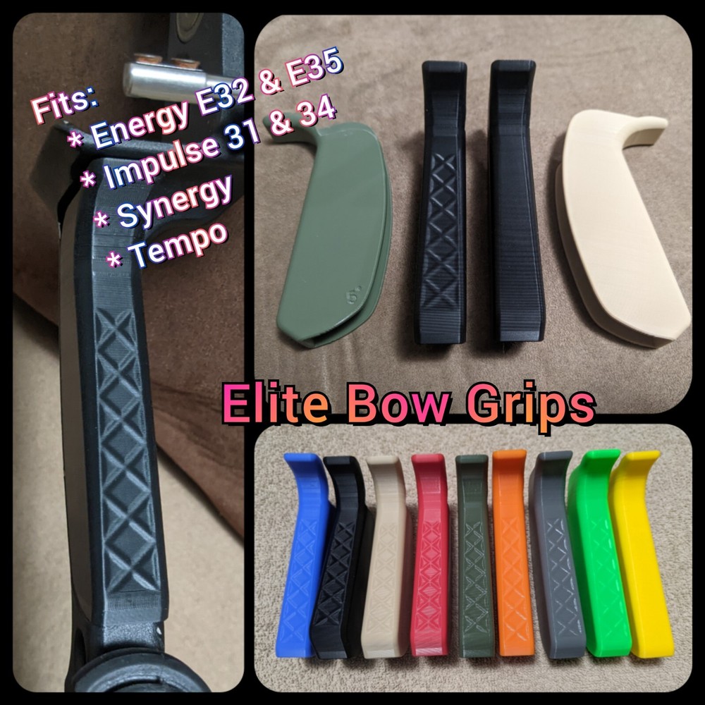 * Elite Bow Grips * Energy E32, E35, Impulse 31 34, Synergy – Pick from 5 Angles