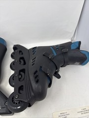 Hawk Roll USA Inline Skates Men’s/Boy’s Size 5 Black/Blue Rollerblades With Box