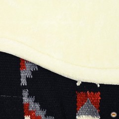 HILASON 32×32 In Western Horse Saddle Wool Blanket Pad Fur Padding Black