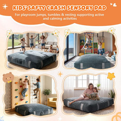Sensory Crash Pad for Kids Autism Therapy Mat Foam Crash Pad 4×4 Ft Soft Play Ma