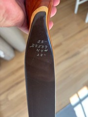 Vintage Root Warrior recurve Bow 58″ #44 @ 28″ Hunting Archery