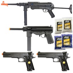 BBTac Airsoft Gun World War II WW2 Replica Collection MP40 Thompson M3 Grease