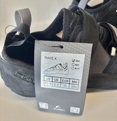 Climb X Rave X- Grey-Gray Straps US Men’s 10.5 EU 44