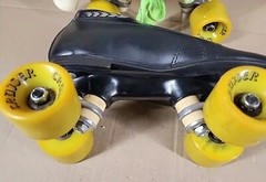 Vtg Labeda SP204 Roller Speed Skates Sz 6 Leather Quad Cruiser Pacer Derby