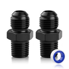 6AN to 1/4″ NPT Fuel & Oil Adapter Fitting, AN6 Male Flare to 1/4 NPT Aluminum