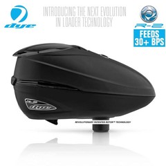 Dye Rotor R2 Electronic Paintball Hopper Loader – Black / Black