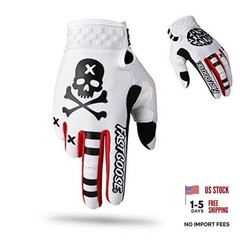 Large White Motorcycle Gloves – Large for Motocross, ATV & Off-Road Motorcycles