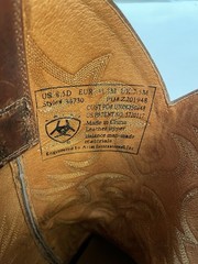 Ariat Cowboy Boots Heritage R Toe Western Brown Leather Men’s 8.5D Style 34730