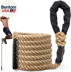 Climbing Rope Gym Workout – 10FT Heavy Duty Jute Thick Ropes for Adults Strength