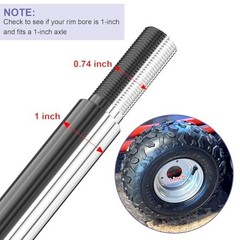 Go Kart Live Axle Kit 44In 1In Dia Steel W/ Bearing Flangette Fits ATV Dune Bug