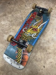 1988 Powell Peralta Caballero Cliver yellow Ban this Dragon blue stain rare OG