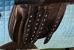 Imported English Black Leather Native Pony Saddle Mountain & Moorland 15” Seat