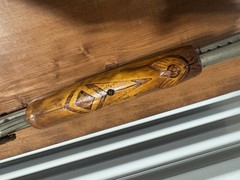 Folk Art Carved Daisy Model 111 Very Nice & 2 Model 36 In Custom Wood Case Look!